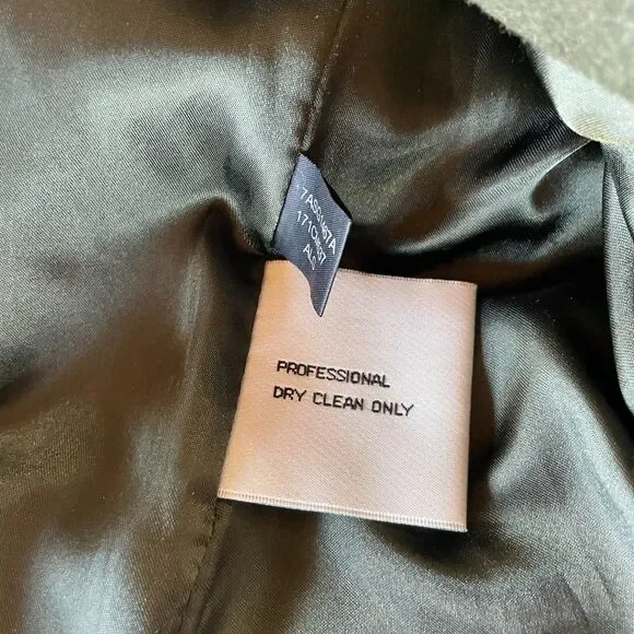 Kenneth Cole Women's Wool Blend Belted Olive Green Coat with Zipper Details Sz 8